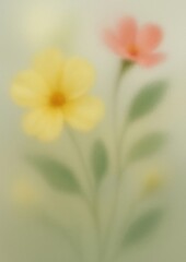 Fototapeta premium Blurred floral abstract art