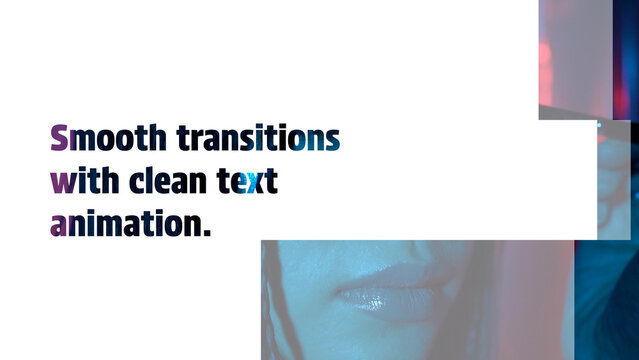 Smooth Transitions with Clean Text Animation