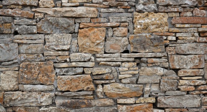 Magnificent closeup of masonry stonework creating a detailed background