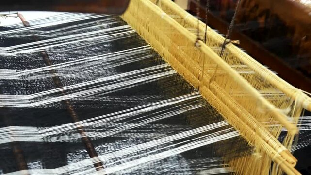 Traditional Hand Loom Weaving in Gansu, China