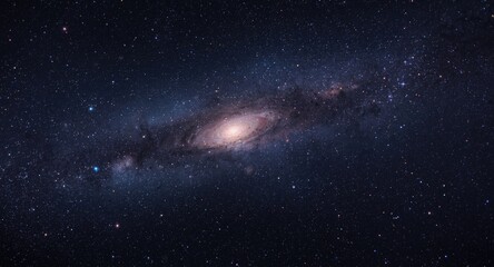 Fototapeta premium Beautiful deep space scene with countless galaxies