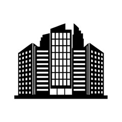Obraz premium Modern cityscape with sleek skyscrapers and urban architecture.