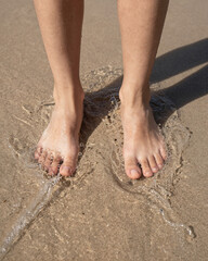 Sensory Wave Retreat and Sand Flow