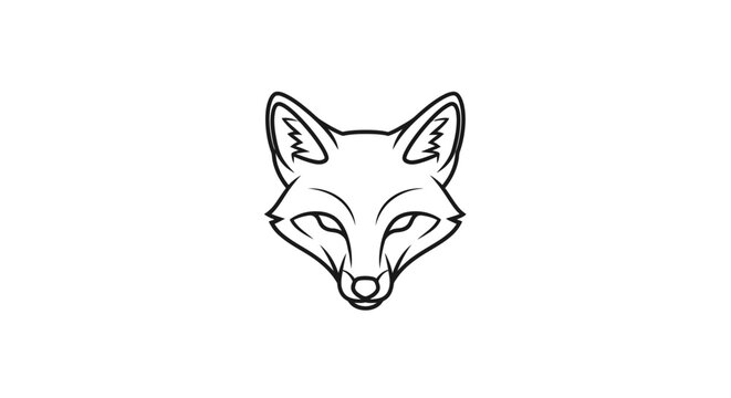 Detailed illustration of a fox head.