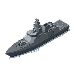 Obraz premium isometric vector naval war vehicles 08