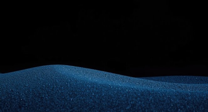 Dark toned background with a blue sand timer and smooth gradient texture