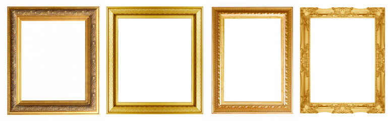 The antique gold frame
