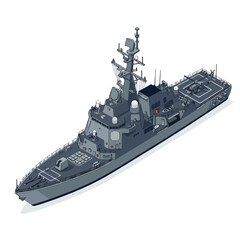 Obraz premium isometric vector naval war vehicles 003