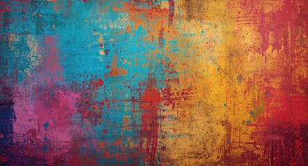 Obraz premium colorful textured grungy background with vibrant abstract design