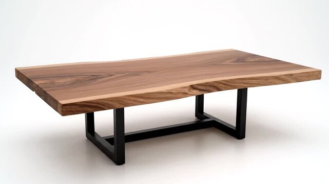 Live edge wood table.