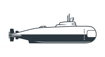 Submarine Underwater Military Vessel Navy. © Dodi