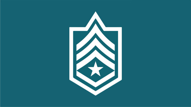 Military Rank Insignia Sergeant First Class Emblem.