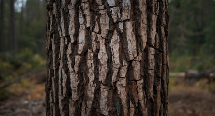 Fototapeta premium Close up capture of cedar bark with natural grooves