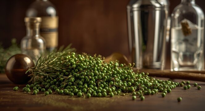 Juniper berries as key ingredients in crafting exceptional gin and borovicka drinks