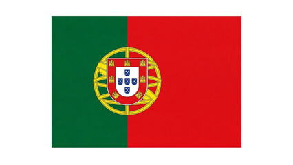 The National Flag of Portugal Displayed Prominently, Showcasing its Distinctive Design and Colors