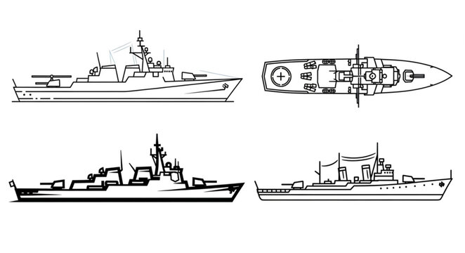 Warships Naval Vessel Military Ship.