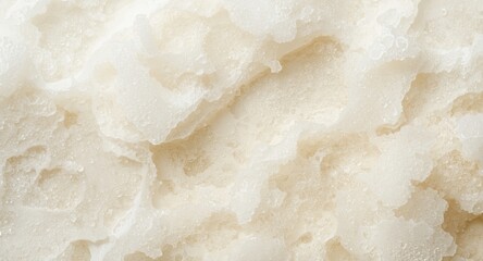Creamy white foamy soap bubbles texture against a simple backdrop