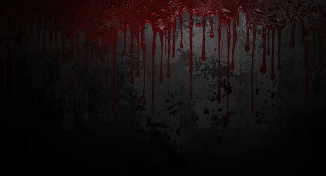 Dark Halloween blood dripping pattern with atmospheric shadowing