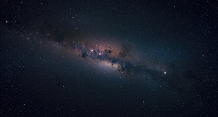 Cosmic expanse rich with star systems and galaxies visualized using AI techniques