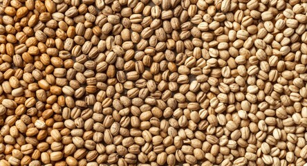 Fototapeta premium Diverse seeds representing natural cereal grain crops in farming