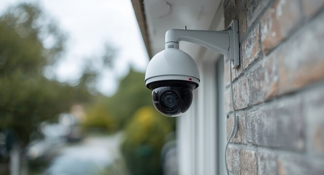 CCTV camera system providing continuous home monitoring coverage