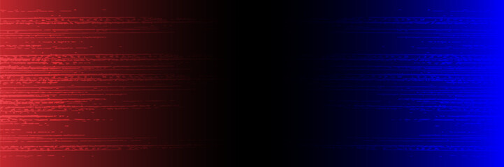 Obraz premium 3D blue orange techno abstract background overlap layer on dark space with glowing lines decoration. Graphic design element with hot and cold style concept for web, flyer, card, or brochure cover