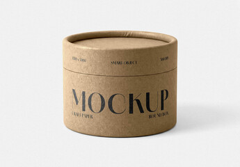 Short Paper Tube Mockup