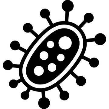 Vector illustration of a microbe vectore on an abstract background