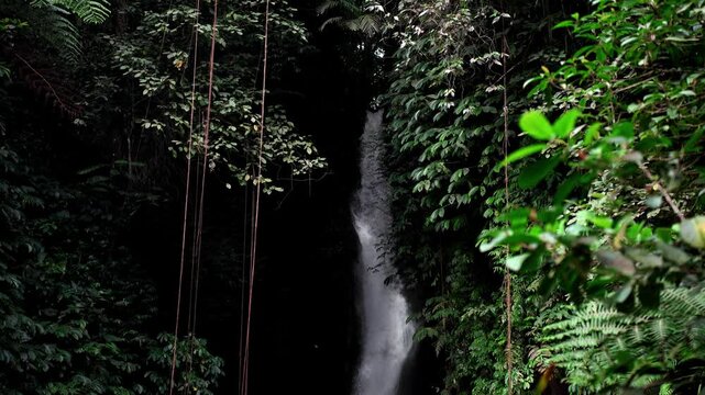 Leke Leke Waterfall Hidden in Bali Jungle Canyon