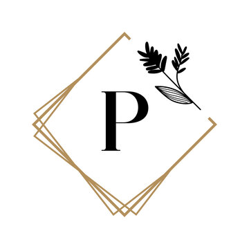 vector illustration of an P alphabe