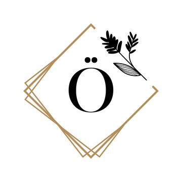 vector illustration of an &Ouml; alphabe