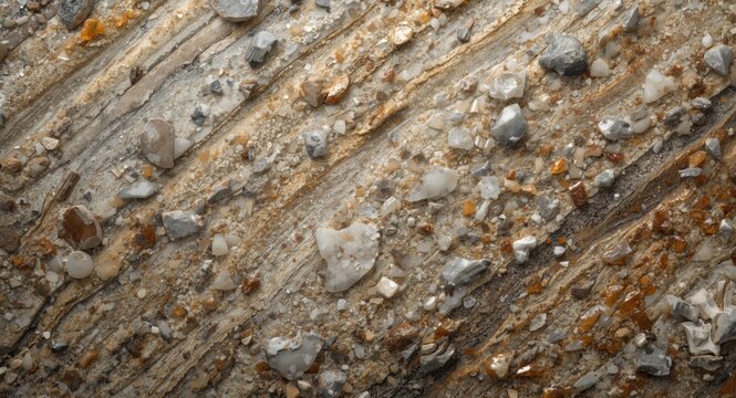Detailed stone surface texture showing natural layering of silicate minerals