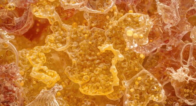Detailed microscopic visualization of yellow fat deposits linked to obesity