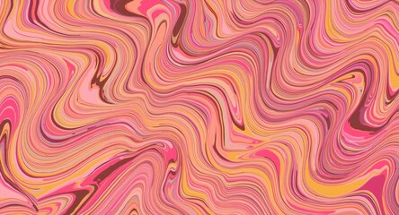Obraz premium Dynamic abstract wallpaper pattern in vibrant pink and yellow for high quality print design