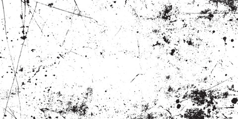 Fototapeta premium . Distressed retro paper abstract stock illustration cracked texture overlays for space or text. White black dust overlay grunge texture with distressed grain noise effect. Abstract grunge concrete wa