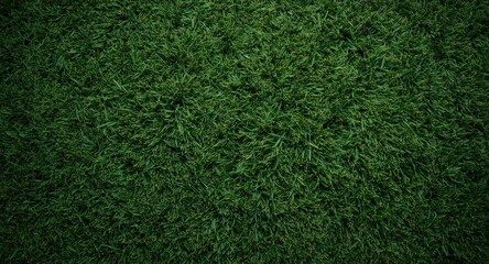 Obraz premium Birds eye angle of synthetic outdoor grass rug with textured surface