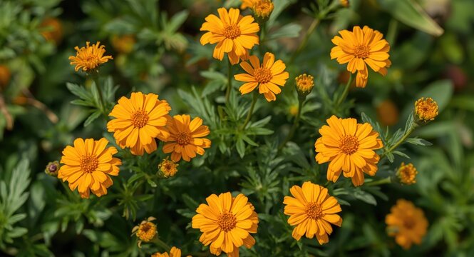Classification and Naming of Tagetes patula Marigold Flowers