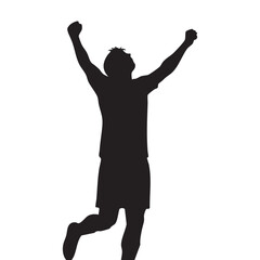 Soccer player Vector Silhouette Design