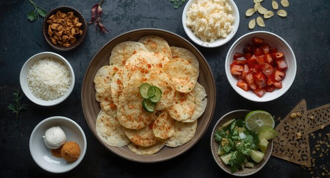 Crunchy Nachni Pappad with Hot Ragi and Fryums Ingredients
