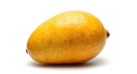 Close up of ripe tropical mango isolated on white background with clipping path