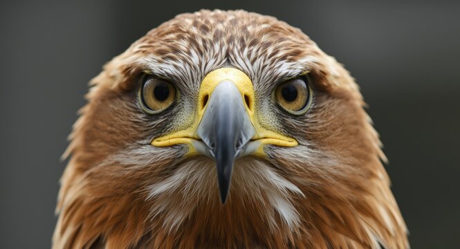 Detailed close up of a golden eagle's fierce and proud look