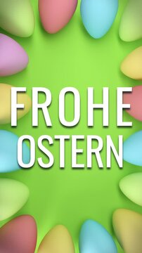 Videoanimation - 16 Pastellfarbene Ostereier - Frohe Ostern