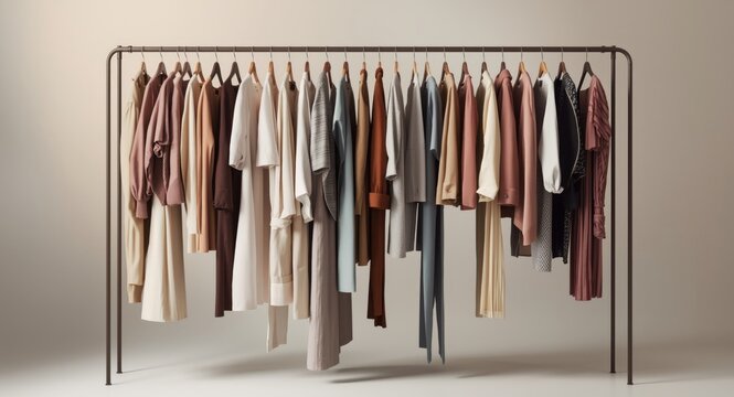 Luxury spring fashion capsule wardrobe highlighting stylish clothing type and color selection
