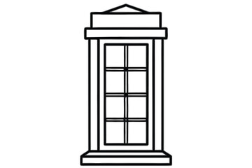 Obraz premium Telephone Booth, Public Phone Kiosk