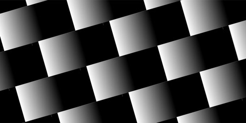 Square Black and white checkered abstract background with grey b © sara