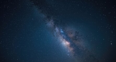 Obraz premium crisp milky way constellation visible in a serene dark night