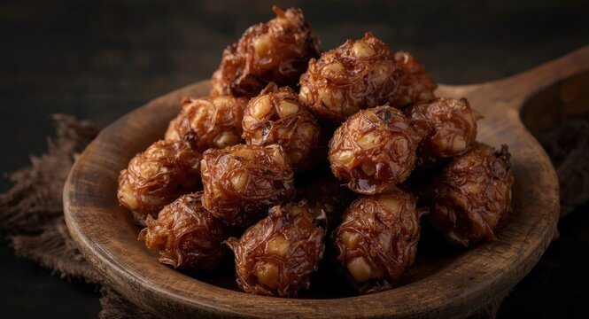 Authentic buffalo skin krupuk representing ancient Javanese snack traditions