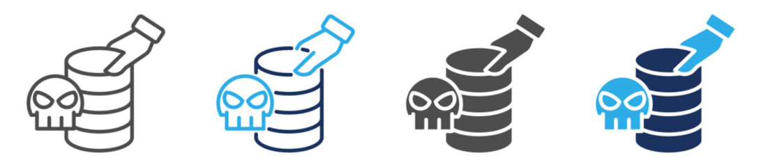 data stealing icon set multi concept © jumiatiniqi