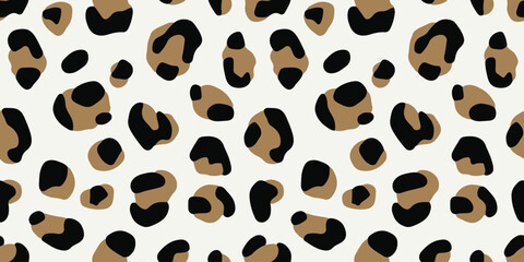 Classic Cheetah Animal Print Seamless Vector Pattern © Rashid