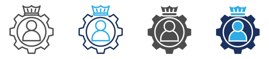 Fototapeta premium employee icon set multi concept